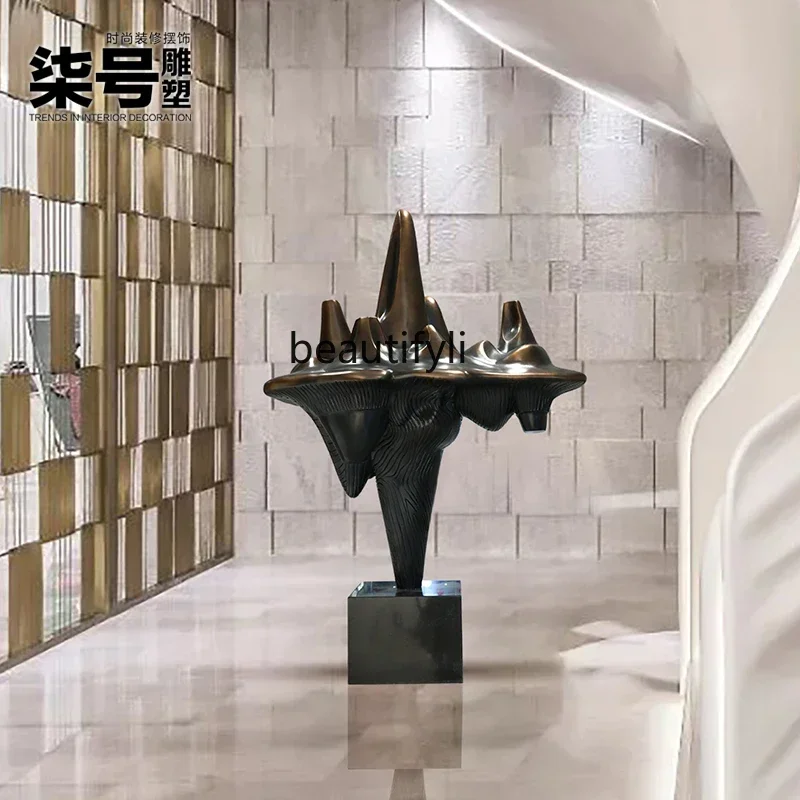 

YH03 New Chinese-style large rockery sculpture hotel sales office floor-to-ceiling ornaments courtyard,entrance aisle soft dec