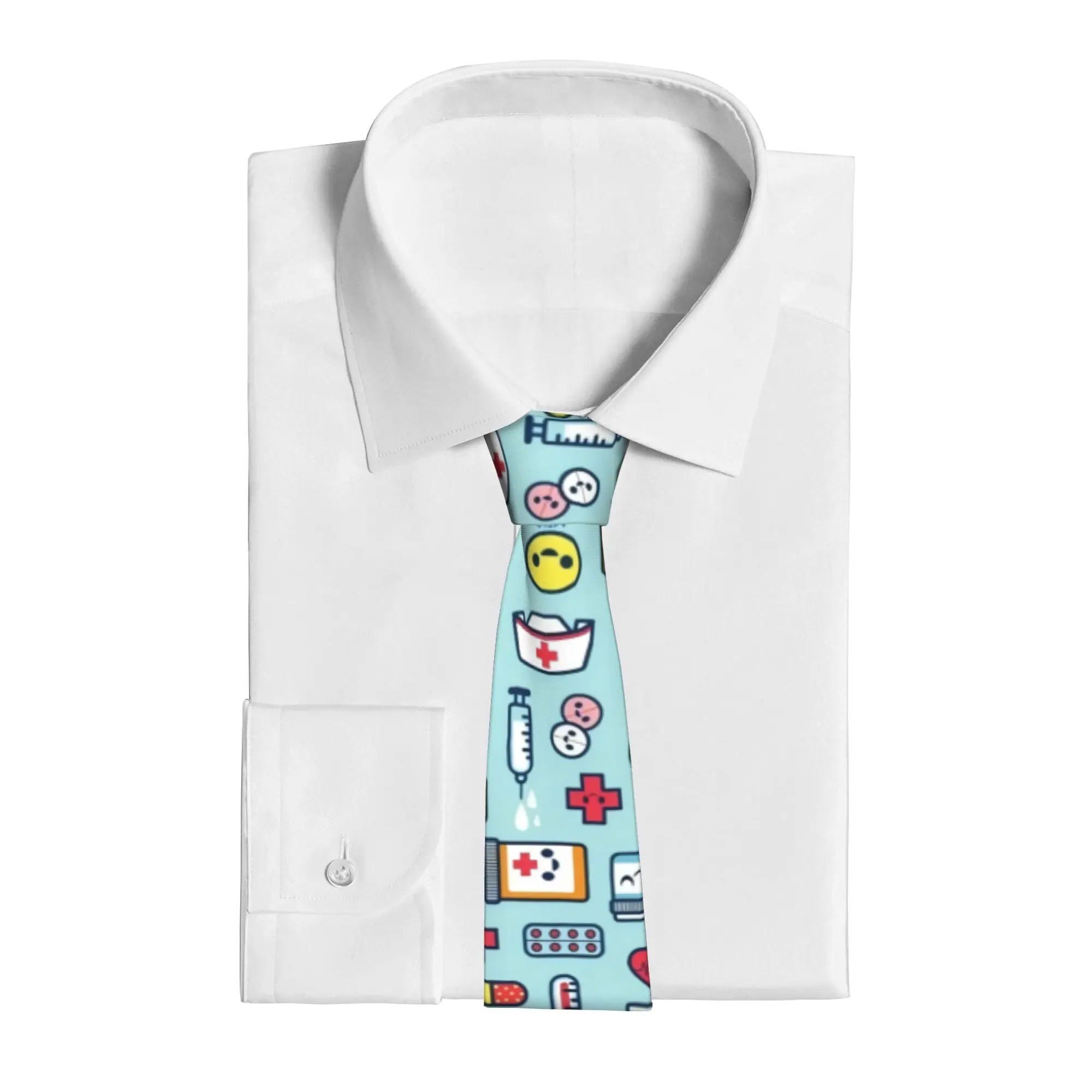 1pc Soft Stylish Medical Tools of The Trade Tie Ideal for Weddings Dates Parties Casual Wear Machine Washable