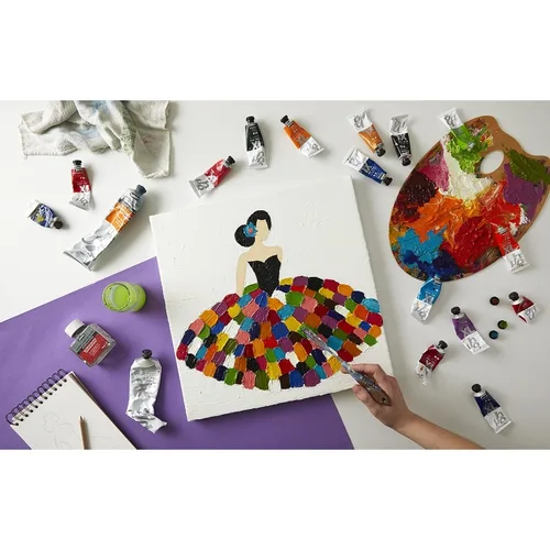 Imagen 2 del producto Tubo de 200ml Pebeo Fine XL aceite COLOR de aceite INTENSIVO acabado brillante y permanente resistente a la decoloración, pintura de secado rápido sobre madera de papel