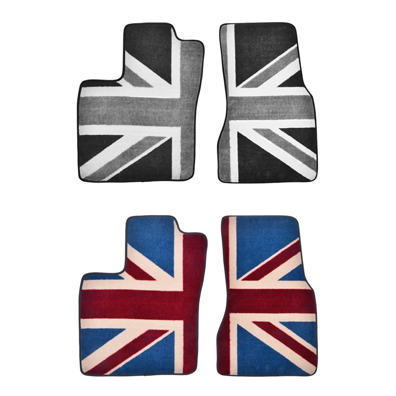 Tappetini per auto per Smart 451 453 Fortwo Forfour Accessori Tappeti per auto personalizzati Tappetini per guida a sinistra Modello Union Jack