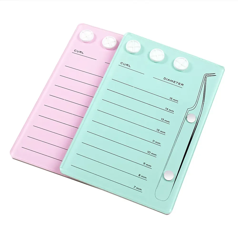 Soporte de escala de extensión, herramientas de maquillaje falso, tablero de pestañas acrílico con pegamento, paleta, taza, almohadilla para pestañas, pestañas magnéticas
