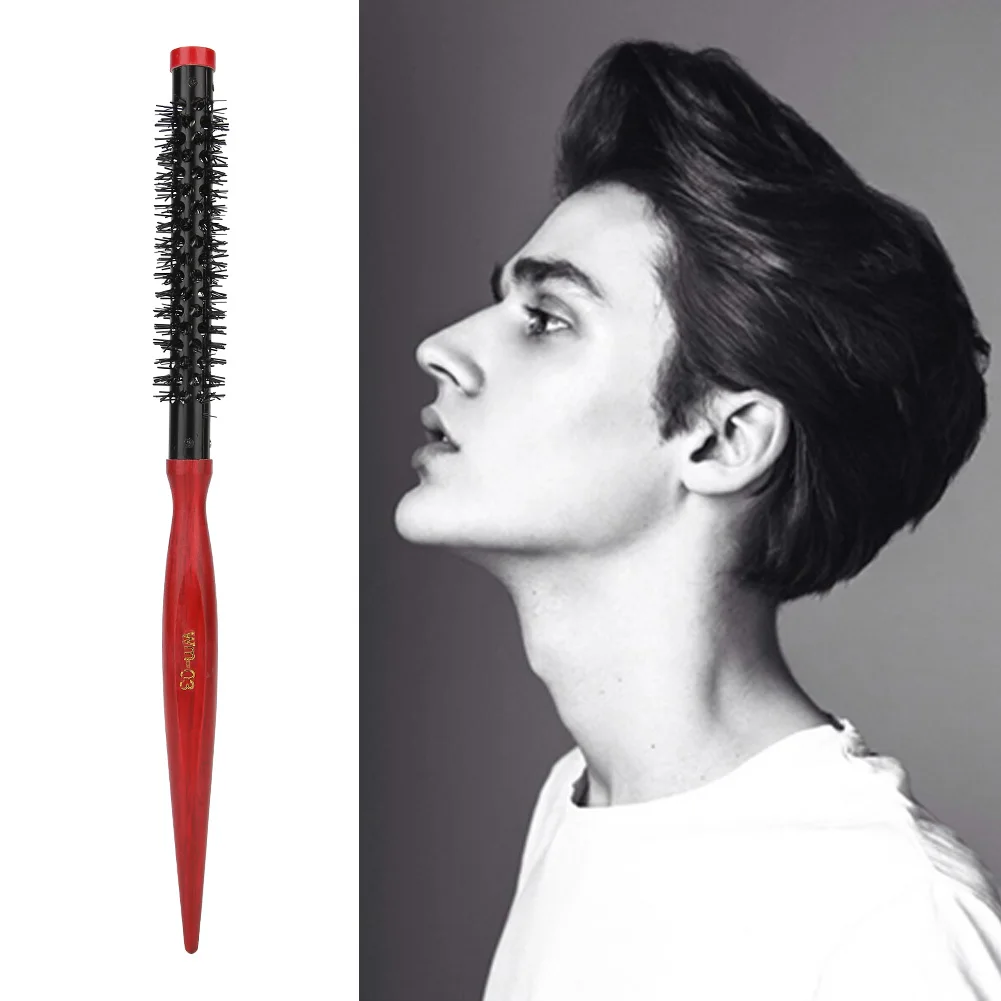 Mini Ultra Thin Aluminum Tube Nylon  Hair Styling Brush Roll Hairbrush Nylon  Hairbrush Round Hair Styling Brush
