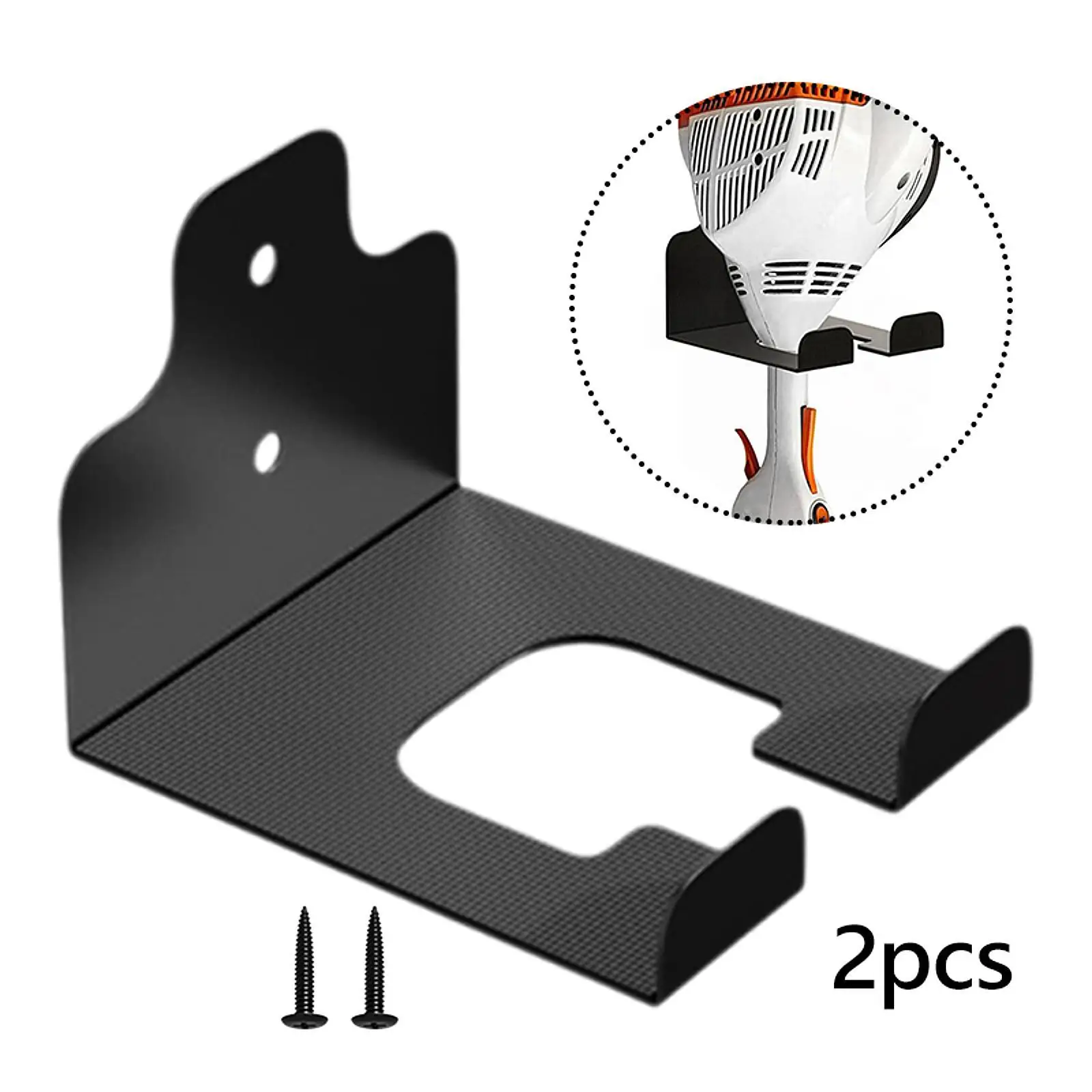 

Garage Organizer Trimmer Rack Waterproof Wall Mounted Rack for Home Improvement String Trimmer Space Saving Utility Accessories