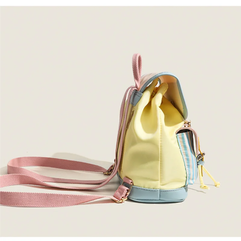 Mini backpack, new travel bag, mini backpack, cute dopamine backpack for college students