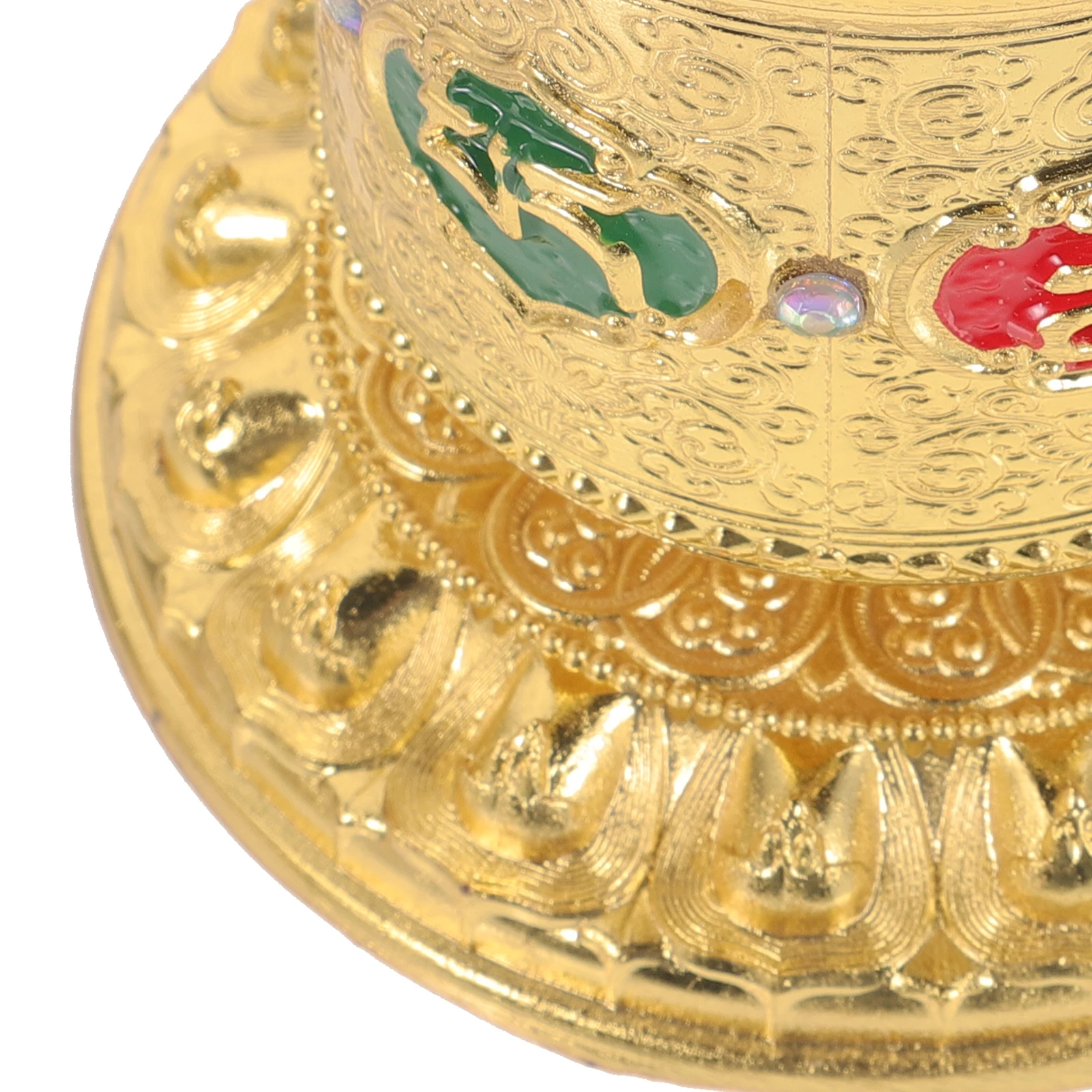 

Tibetan Prayer Wheel Exquisite Meditation Tool Elegant Home Office Car Decor Buddhist Prayer Wheel Ornament Religious Blessing