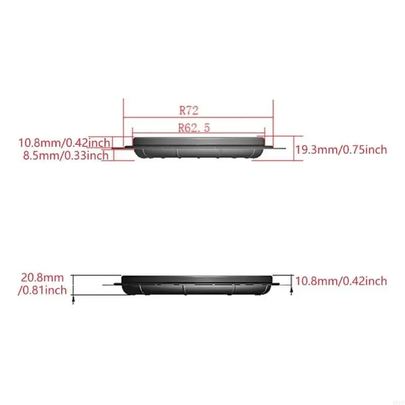 

R6FF 6.5/8inch Impressive Bass Loudspeaker Woofer Radiator Rubber and Iron Loudspeaker Diaphragm for Parties and Event