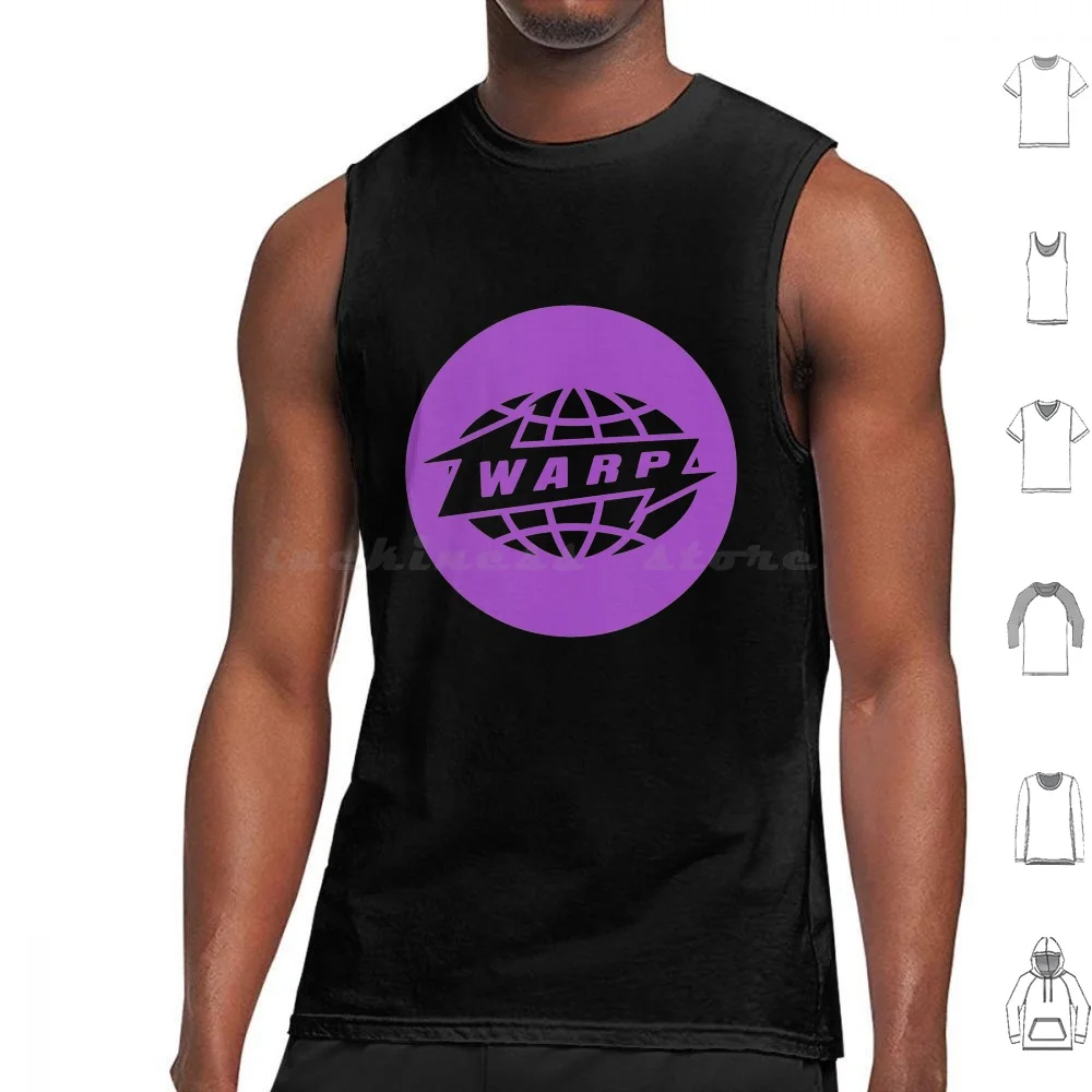 Warp Purple Classic Tank Tops Vest Sleeveless Aphex Twin Music Electronic Techno Electronic Music Idm Rave Industrial