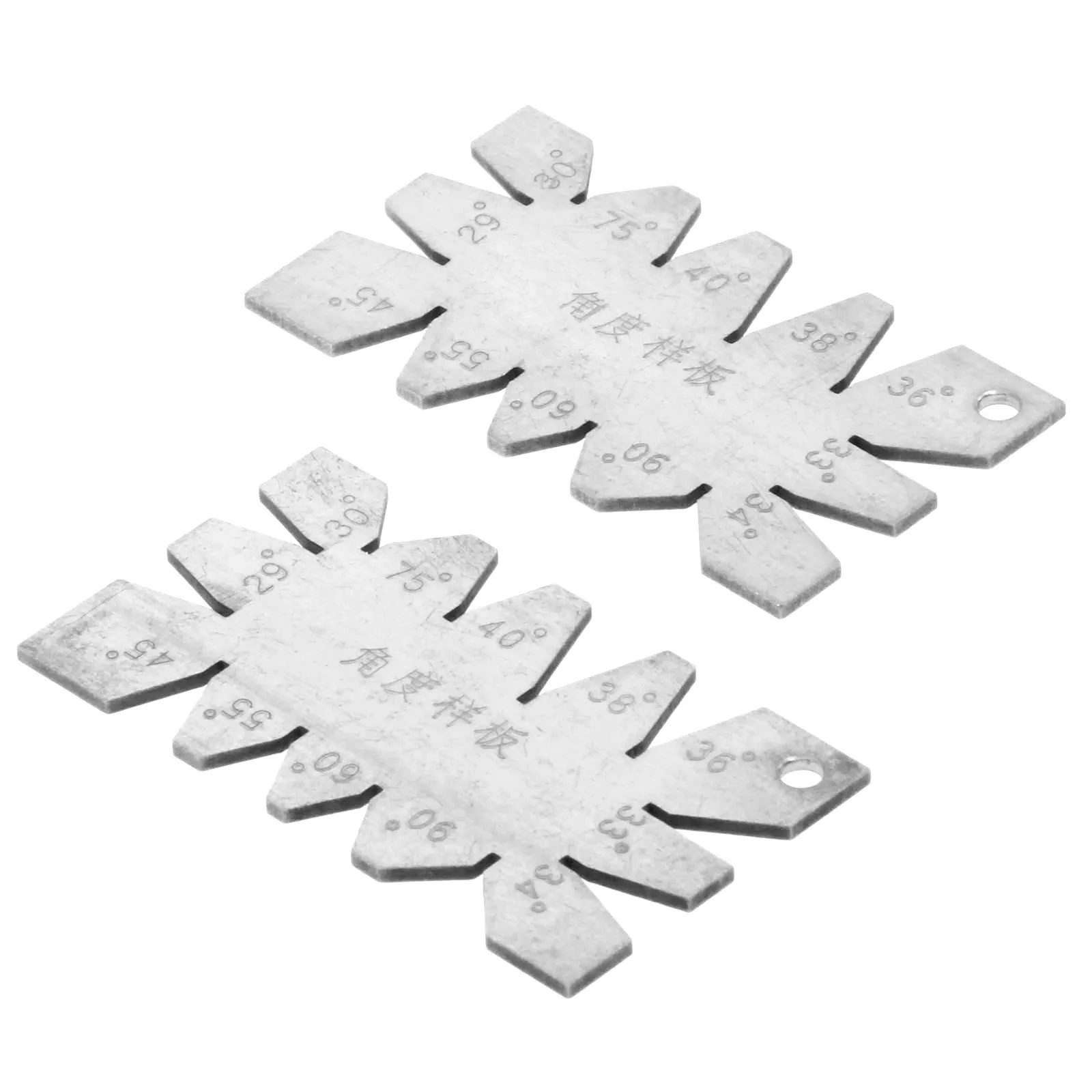 DRELD 1Pc Sliver Stainless Steel Screw Thread Cutting Angle Gage Gauge Measuring Tool 29°,30°,40°,45°,50°,55°, 60°, 65°