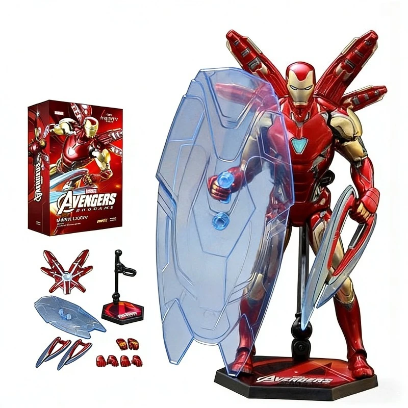 Super ! Figurine Iron Man MK85 Avengers - Statue de collection Marvel |   Jouet en boîte mystère |   Cadeau du Nouvel An pour les fans cosplay