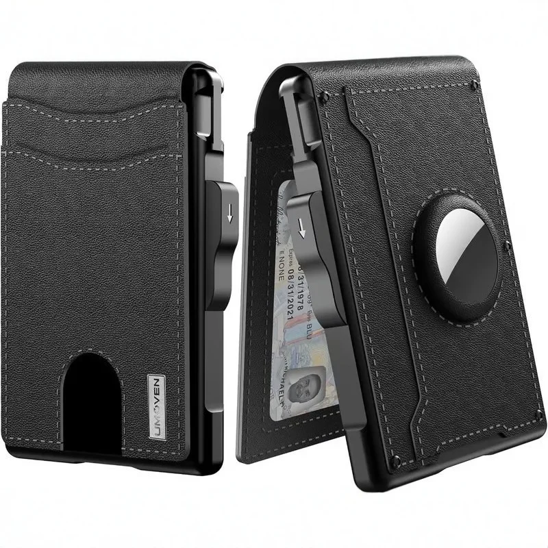 Carbon Fiber Metal Card Holder Slim Wallet RFID Blocking Credit Card Case Aluminum Alloy Card Organizer Compact Pocket Wallet