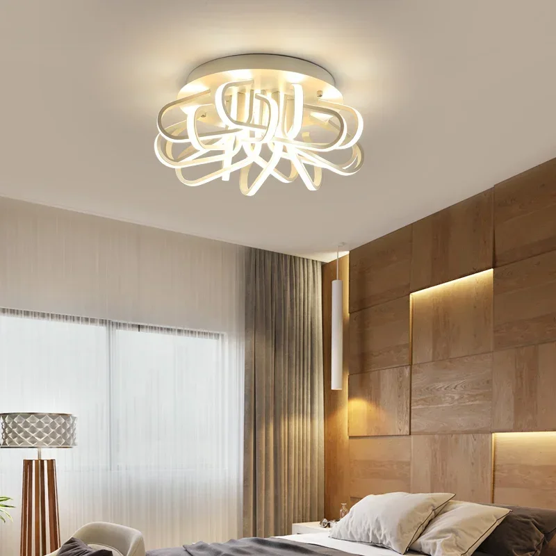 مصباح سقف مثبت على السطح لغرفة النوم وغرفة المعيشة، مصباح سقف أكريليك رفيع للغاية، تركيبات إضاءة منزلية لديكور المنزل #6