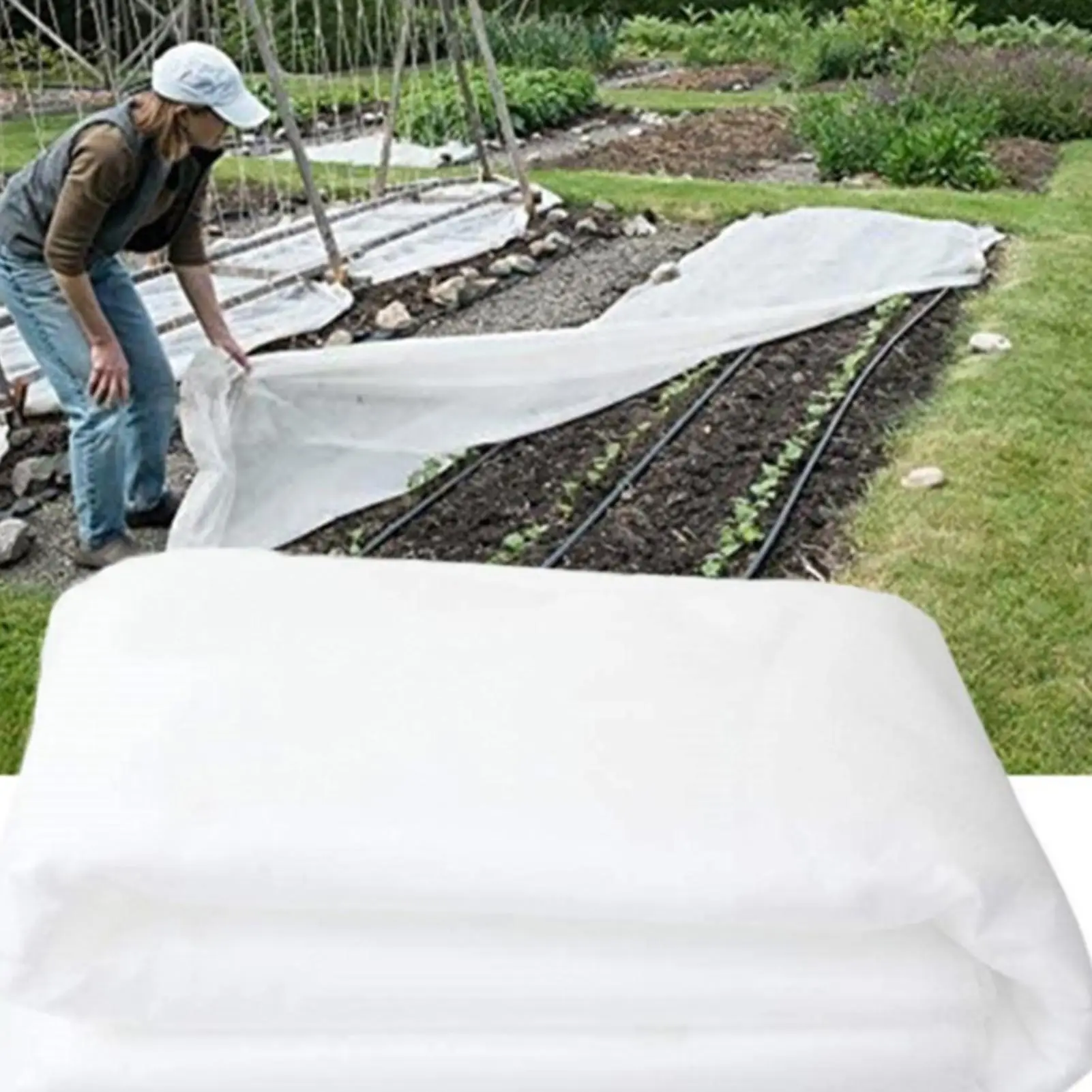 

Frost Covers For Outdoor Plants Floating Row Covers For Garden Beds Sun Protection Breathable Cloth For Cold Weather Vegetable