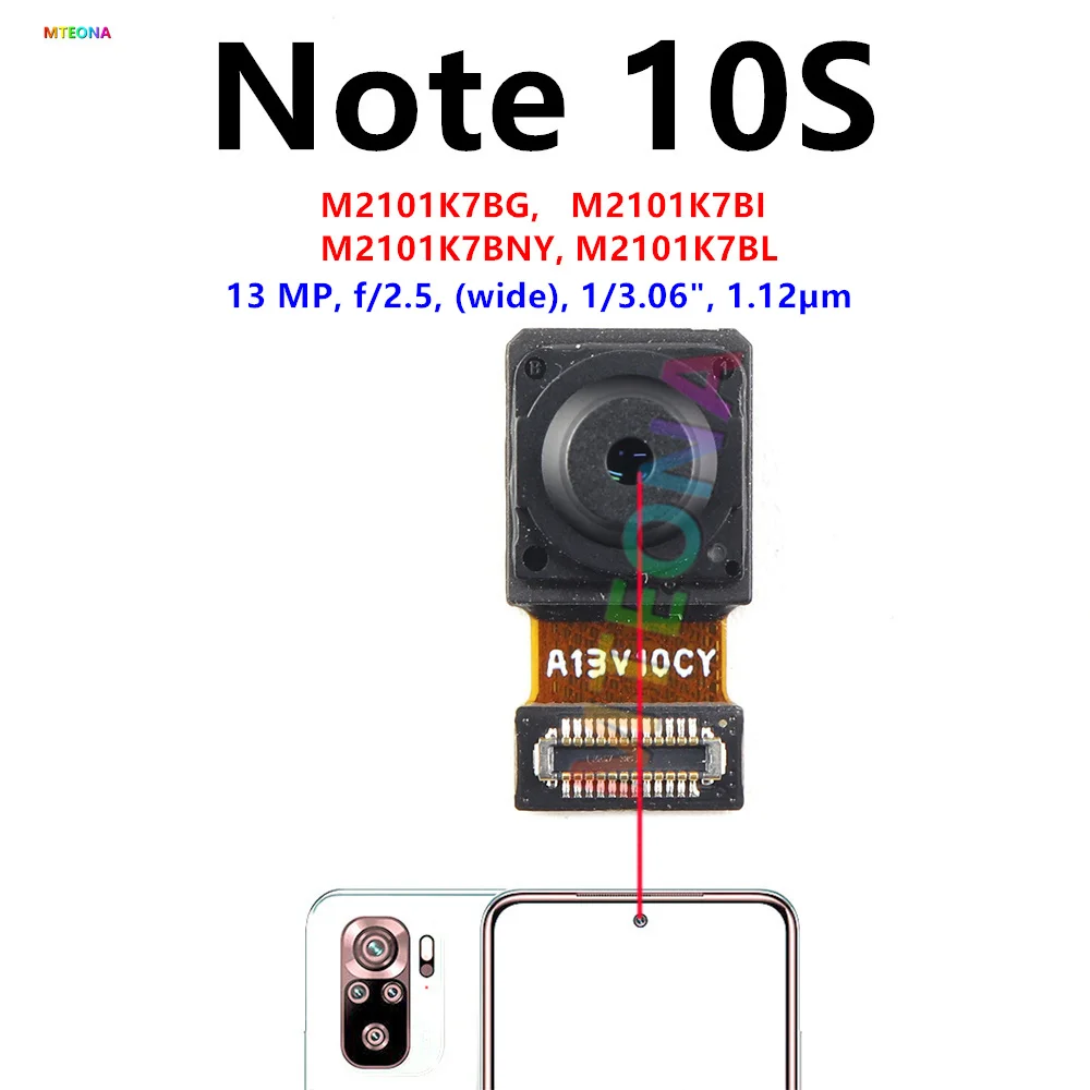 Front Rear Camera For Xiaomi Redmi Note 10 10S 5G Frontal Selfie
