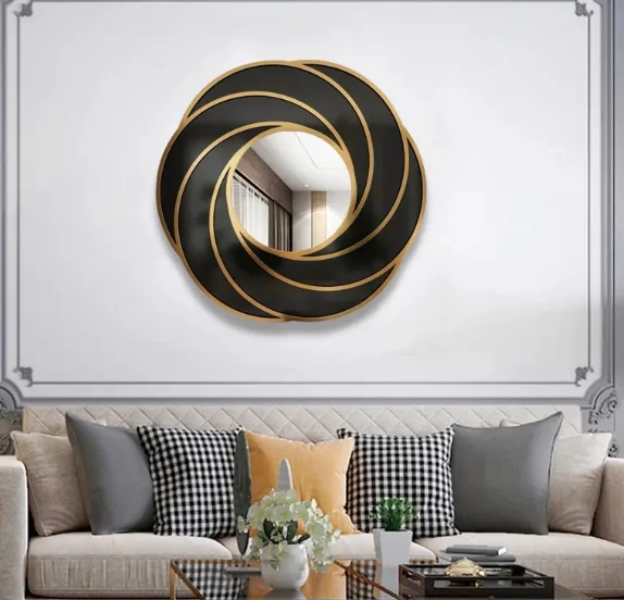 70X70CM cm Large Simple Modern Atmospheric Three-dimensional Bathroom Makeup Mirror Wall Mounted Bathroom Delivered to Your Door