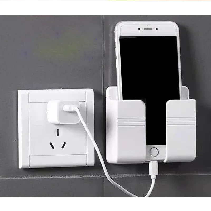 

Multifunctional Mobile Phone Holder Wall Shelf Organizer Rack Bathroom Kitchen Items Stander Self-Adhesive Rack Hat organizer