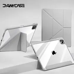 For 2026 ipad a16 case 11th 10th Air11/13 M2 M3 M4 Pro11/13 M4 M5 Air4 5 Pro11/12.9 10.2 7/8/9/10th Acrylic Clear Y-fold Stand