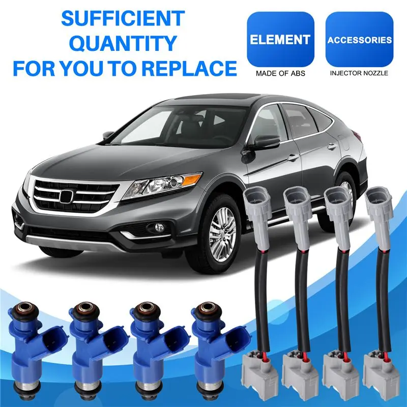 Strange 4PCS 16450-RWC-A01 New Fuel Injector Nozzle 410Cc For ACURA RDX RSX TSX INTEGRA HONDA CIVIC