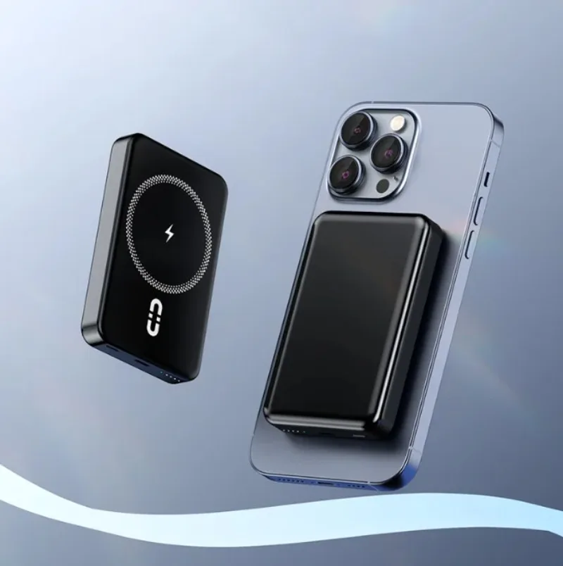 

10000 мАч 5000 мАч магнитный внешний аккумулятор беспроводное портативное зарядное устройство с USB-C-совместимым устройством для iPhone серии 17/16/15/14/13/12