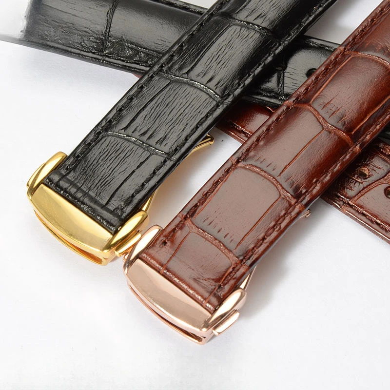 Cinturino con fibbia pieghevole 18mm 20mm 22mm Uomo Donna Universal Sostituisci accessori per orologi con cinturino per Omega Seamaster