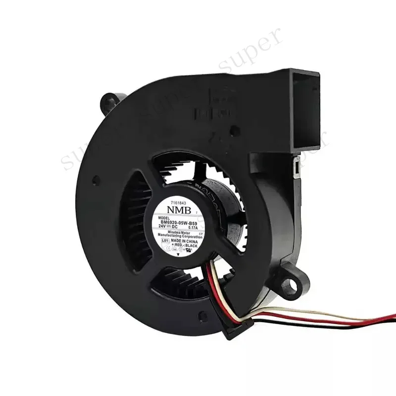 Original For NMB BM6920-05W-B59 DC 24V 0.17A 3-Wire Brushless Centrifugal Blower Fan Projector Server Industrial Exhaust Cooler
