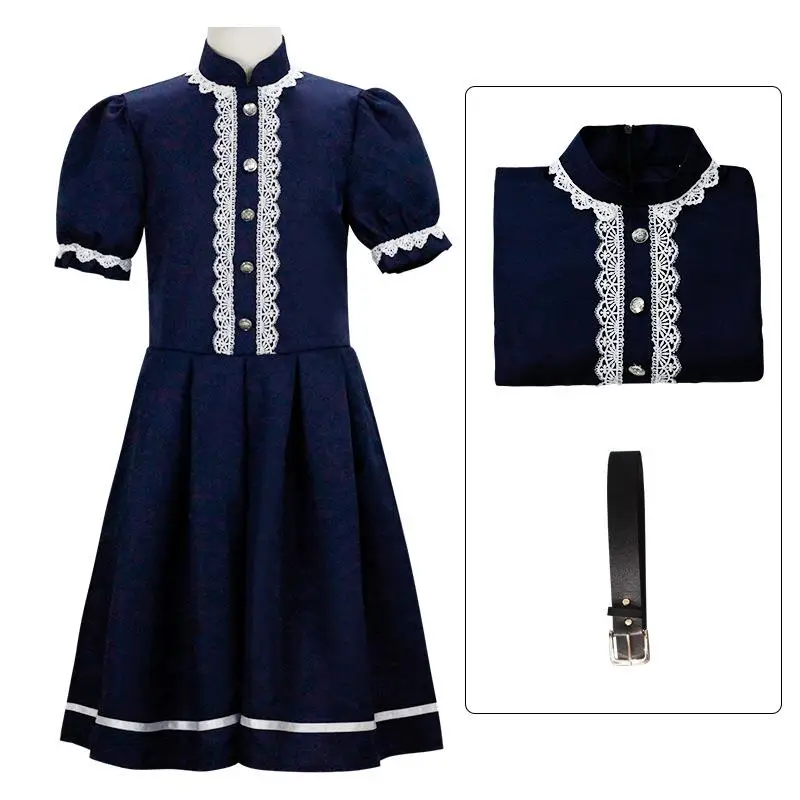 

2023 New loween Horror Role-plang Skirt Cosplay Costume Cornfield Kid Name: Aidan Women's Ethnic Stage Costume