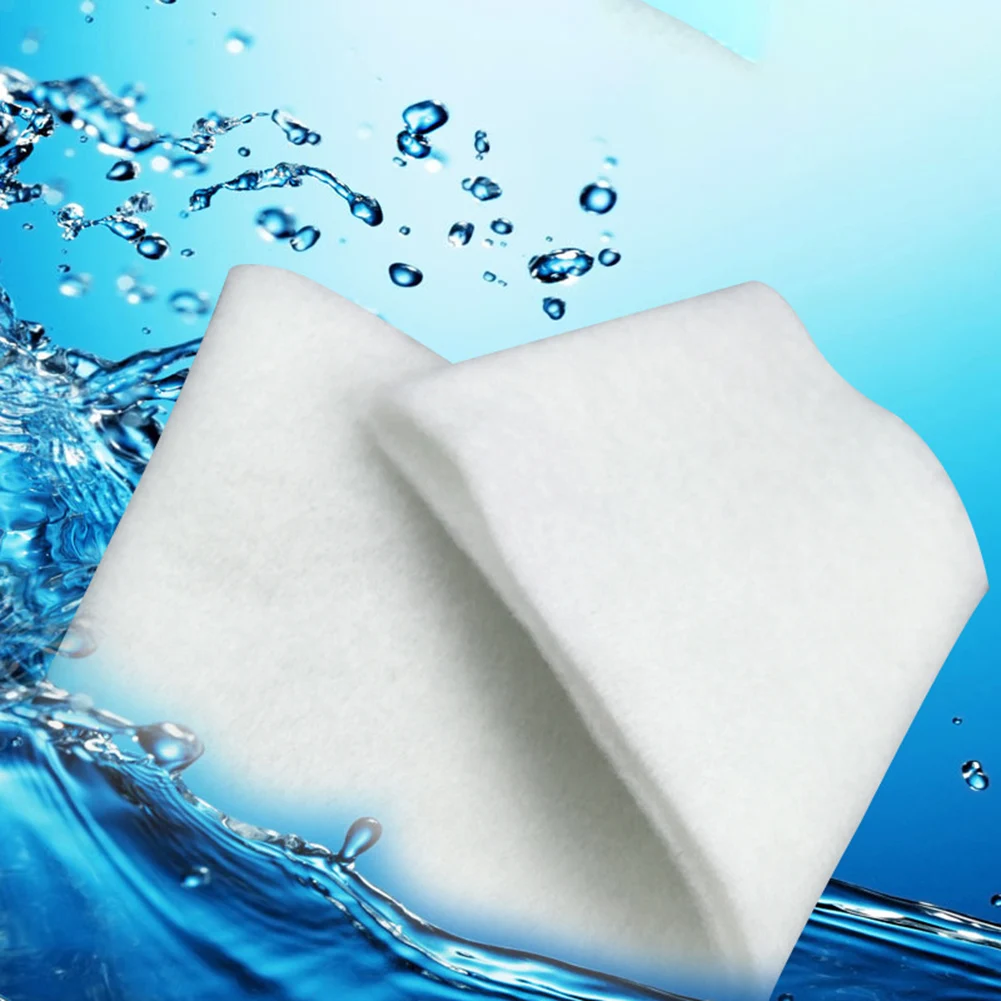 Aquarium Filter Filter Mat 120cmx30cmx2cm Biological Filter Blanket Filter Mat White Cotton Fish Tank Aquatic Plants