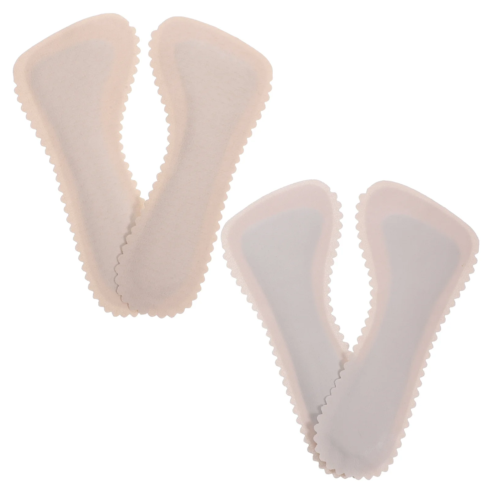 Semelles intérieures en liège pour femmes, 2 paires, sandales, accessoires de chaussures antidérapants, confortables, de marche, élastiques, en Latex