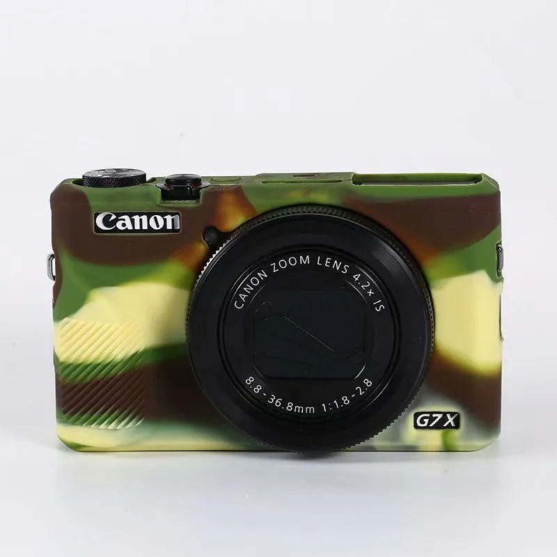 Rubber Silicon Armor Skin Case Body Cover Protector for Canon PowerShot G7X Mark III G7XIII G7X3 DSLR Camera Protective Soft Bag