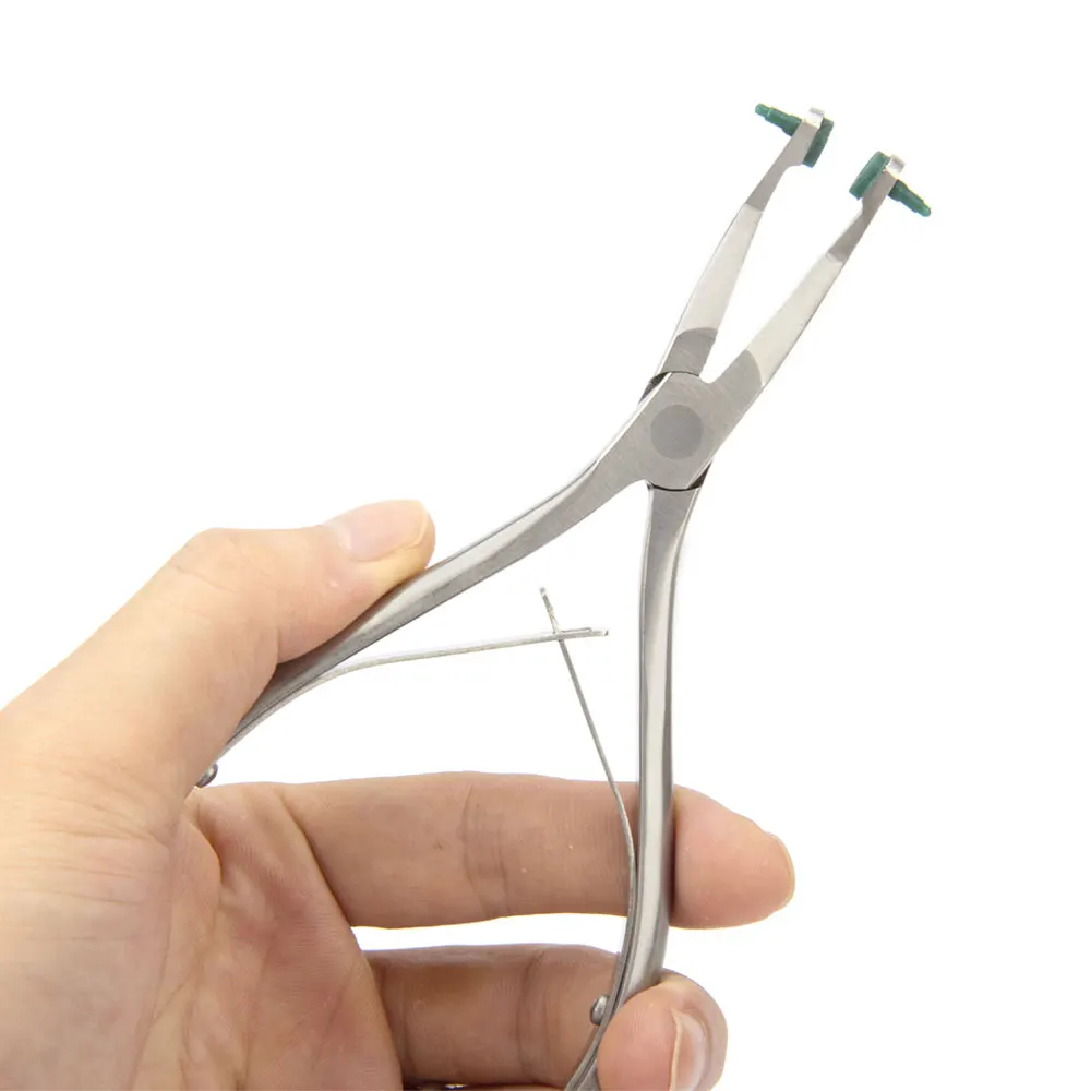 Dental Crown Plier Green Rubber Tips Dentist temporary crown Remover for Temporary Teeth Veneers Tools fast shipping