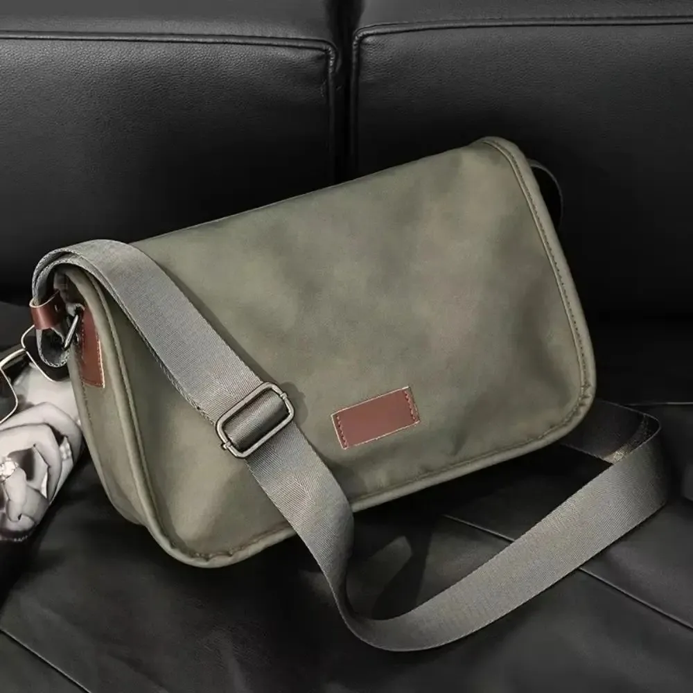 

Soft PU Leather Crossbody Bag High Capacity Adjustable Strap Retro Shoulder Bag Durable Casual Design Messenger Bag Casual Wear