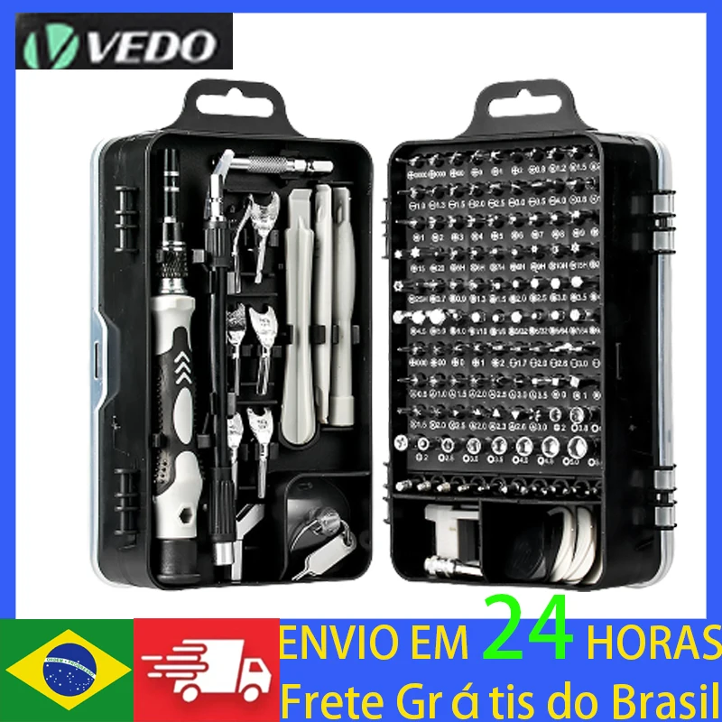 Vedo 135 in 1 Metal Screwdriver Set of Screw Driver Bit Set Multi-function Precision Mobile Phone Repair Hand Tool Torx Hex