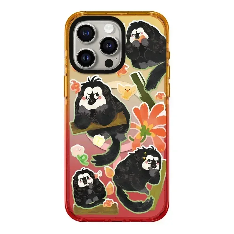 

Cartoon Zoo 2.5 Acrylic Black Border Phone Case Cover for IPhone 12 13 14 15 Pro Max Case