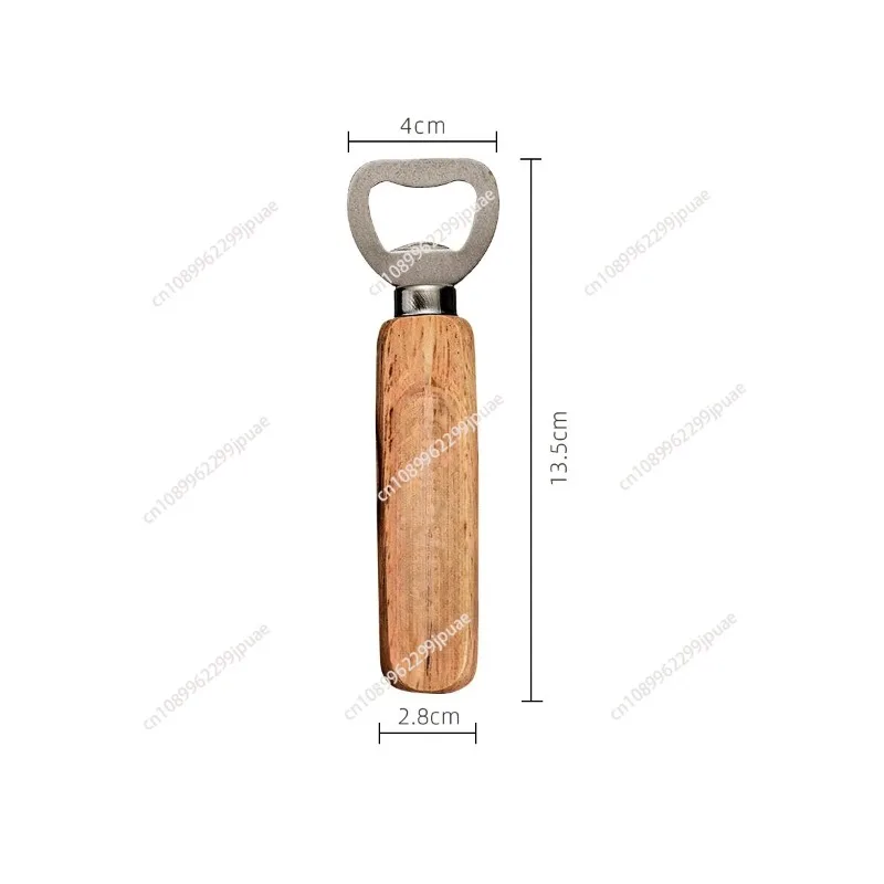 Wood Handle Beer Bottle Opener Portable Cap Remover Outdoor Camping Picnic Bar Household Opening Tool