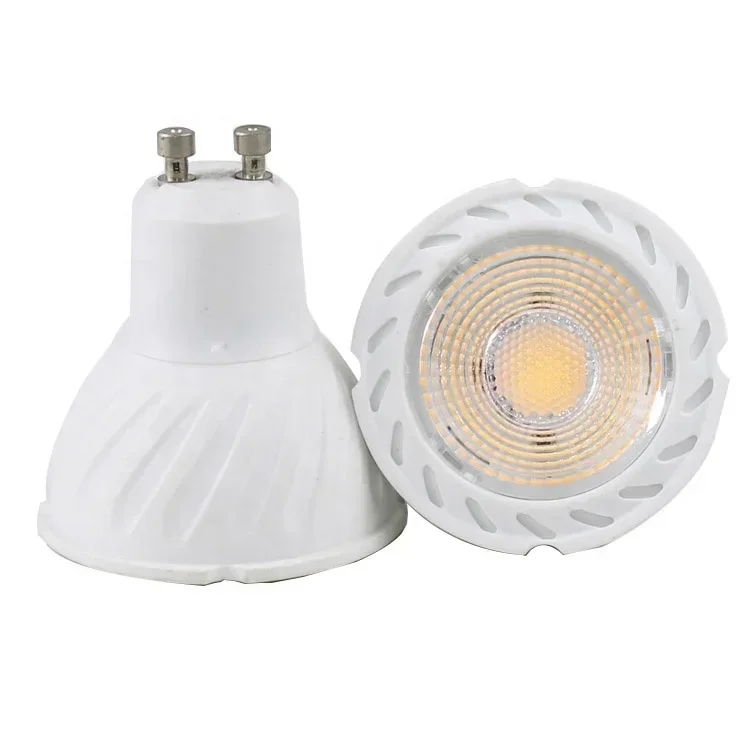 โคมไฟ LED 220V GU10พลาสติกอะลูมิเนียม MR16 5W 6W 7W หลอดสปอร์ตไลท์ประหยัด