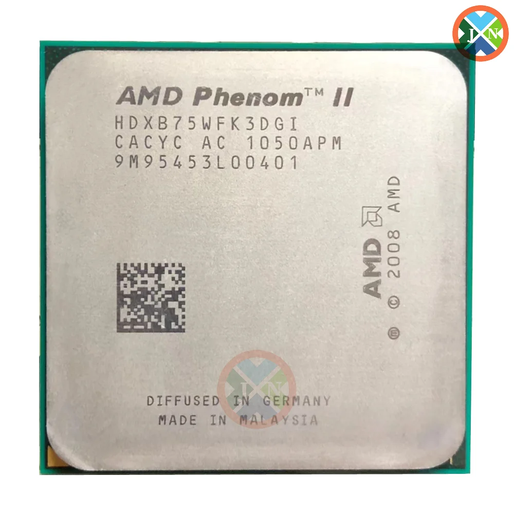 

AMD Phenom II X3 B75 3.0 GHz triple-core CPU Processor HDXB75WFK3DGI / HDXB75WFK3DGM Socket AM3