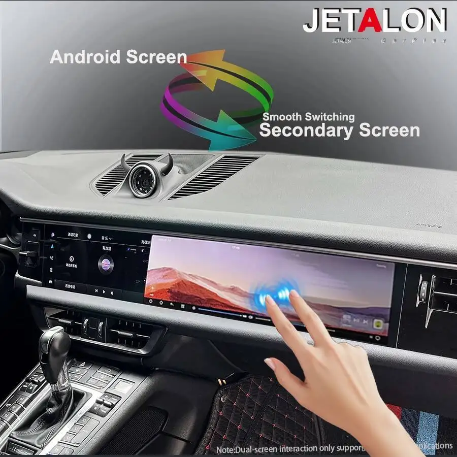 12.3 + 12.3 بوصة شاشة مزدوجة أندرويد 13 لبورشه ماكان 2018-2024 راديو السيارة الوسائط المتعددة مشغل فيديو Carplay نظام تحديد المواقع والملاحة ستيريو