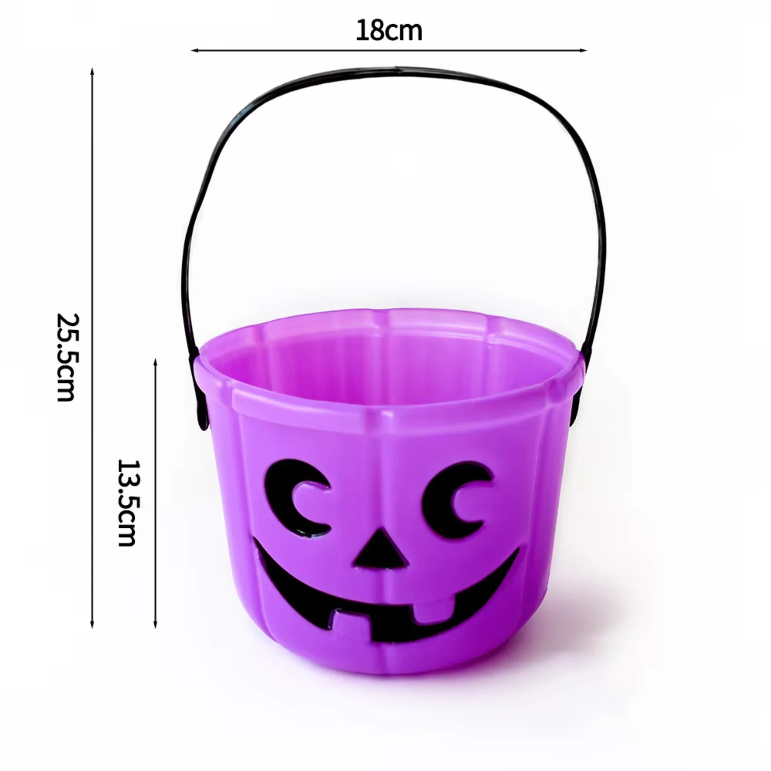 Factory Price Party Supplies Wholesale Led Plastic Halloween Pumpkin Candy Buckets