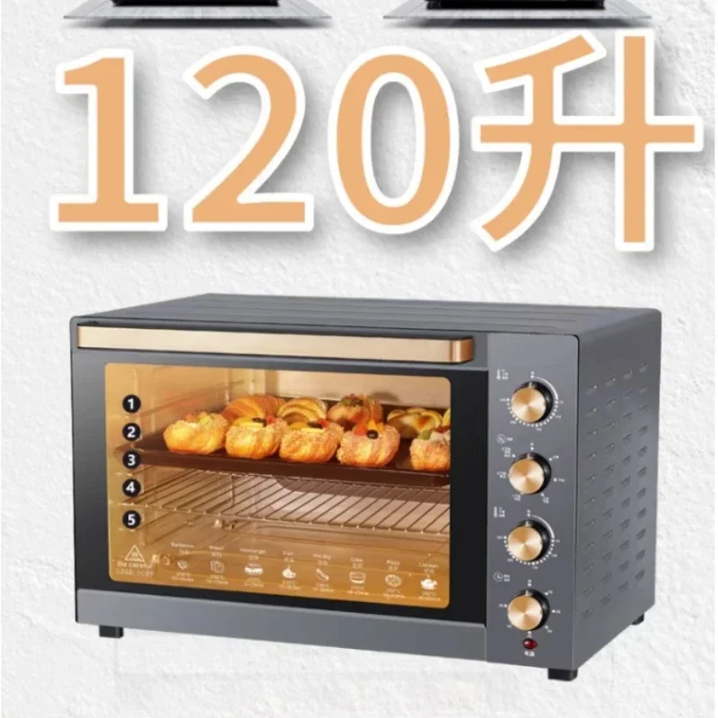 

Электрическая духовка, коммерческая, большой емкости, 120 л, бытовая, для пригородной выпечки, автоматическая многофункциональная печь с горячим думом