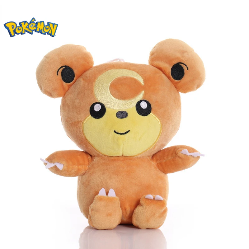 18cm Pokemon Teddiursa Plush Toys Cartoon Cute Stuffed Elf Doll Kawaii Anime Teddiursa Plush Doll Pillow Birthday Gift For kids