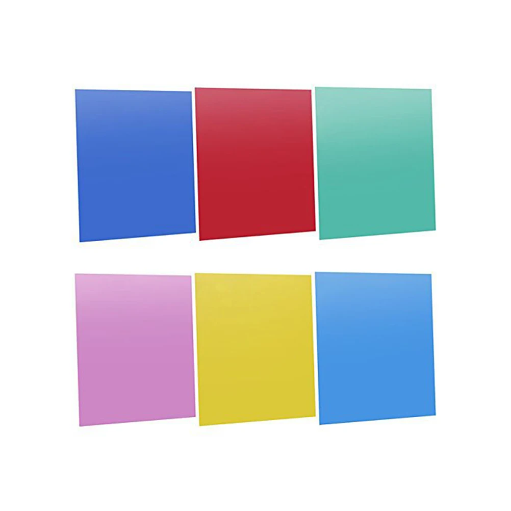 

6 Kinds Color Film Filter Set Flash Strobe Gel Stylish Design