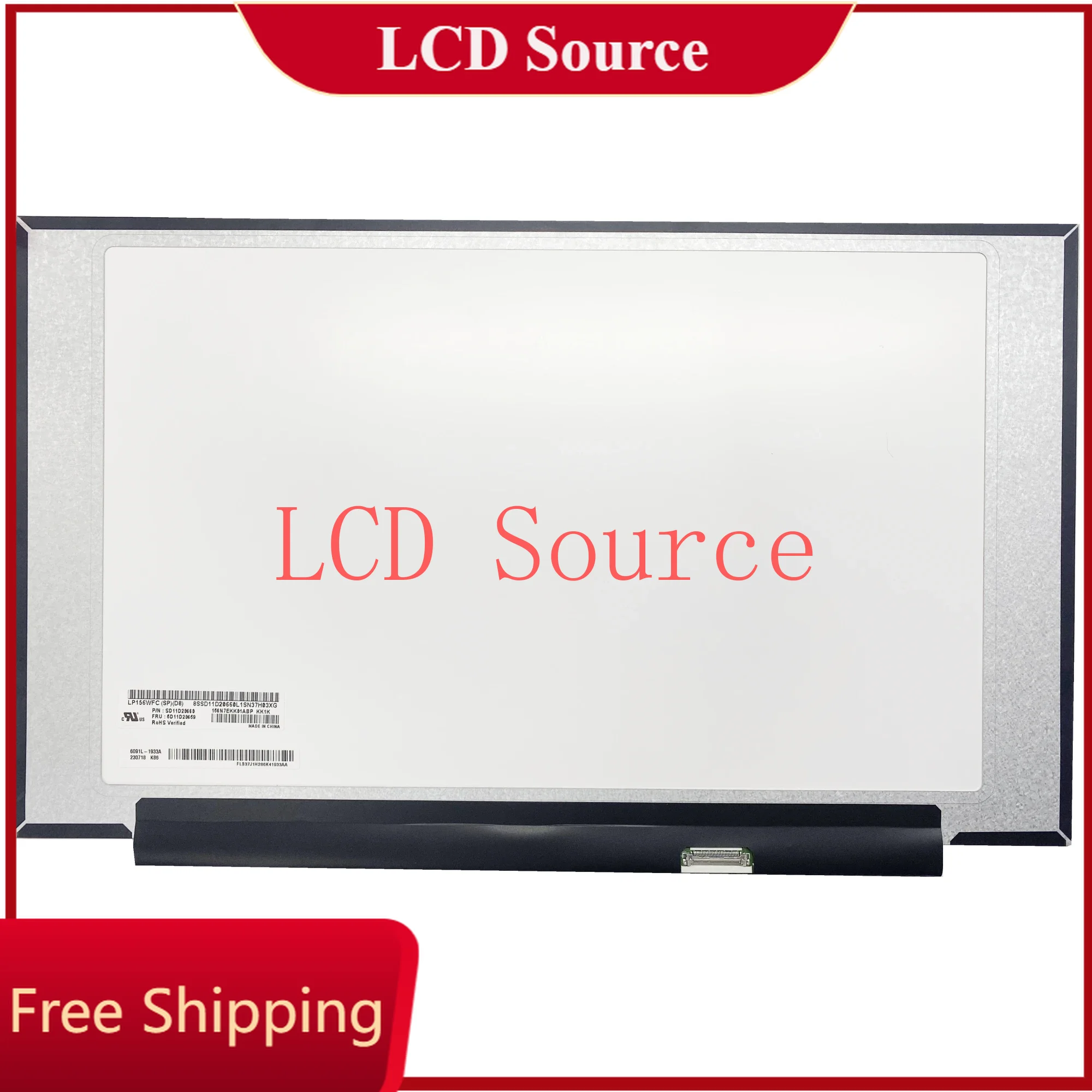 

LP156WFC SPD8 15.6'' Display Non-Touch 5D11D20659 for Lenovo IdeaPad 1-15IJL7 82LX 1920X1080 30 Pins 60Hz FHD IPS LCD Screen