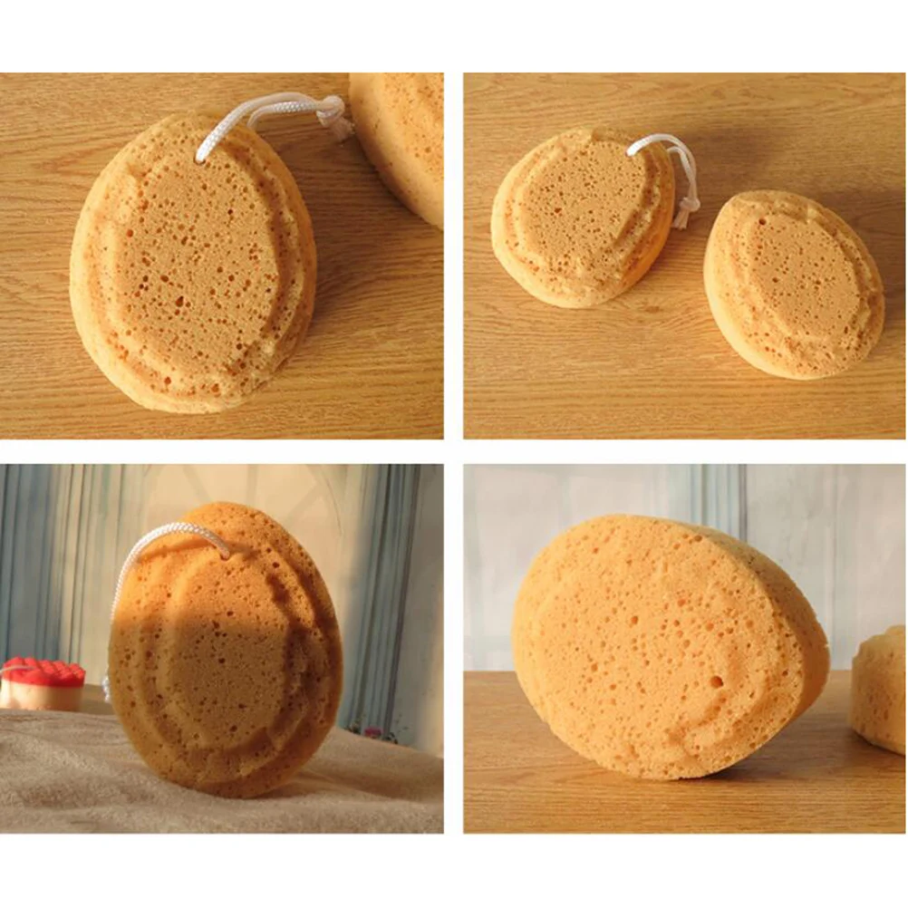 

5Pcs Bath Sponge with Honeycomb Texture Gentle on Skin No Residue Long Service Time Ideal for Daily Shower Routine