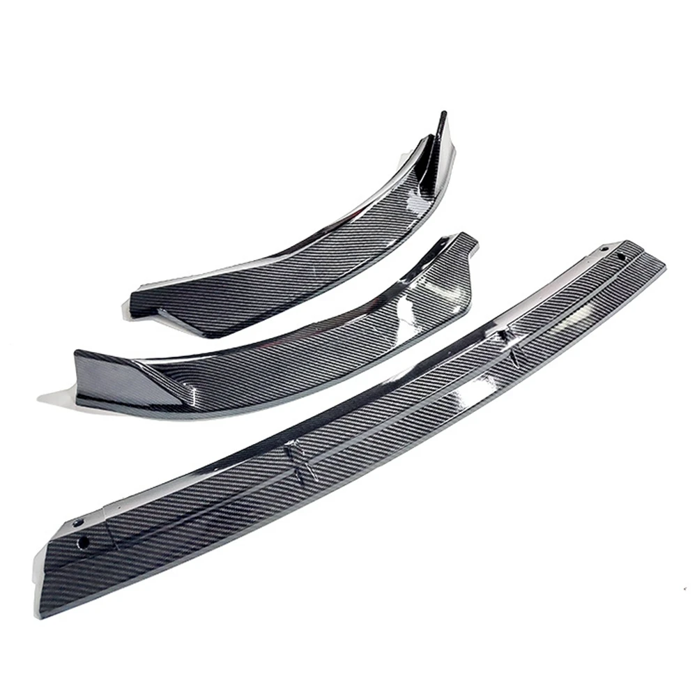 For Benz C-Class W205 C250 C300 C350 2015-2018 W205 3PCS Car Front Bumper Splitter Lip Body Kit Spoiler Diffuser For Mercedes