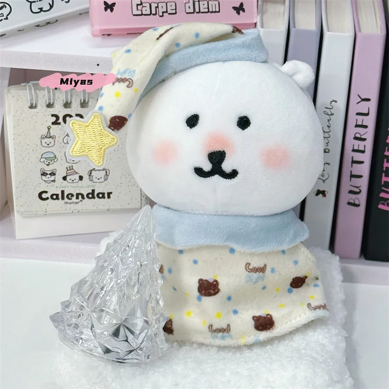 Cotton Doll Dress Clothes Set for 10-13cm Dolls - Joke Bears Cute Hat & Headband Changing Toy Doll Accessories
