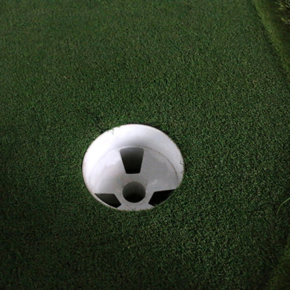 4 قطع من كوب وضع الجولف، بلاستيك متين وخفيف الوزن للممارسة الاحترافية في المنزل أو على كوب الثقب #6