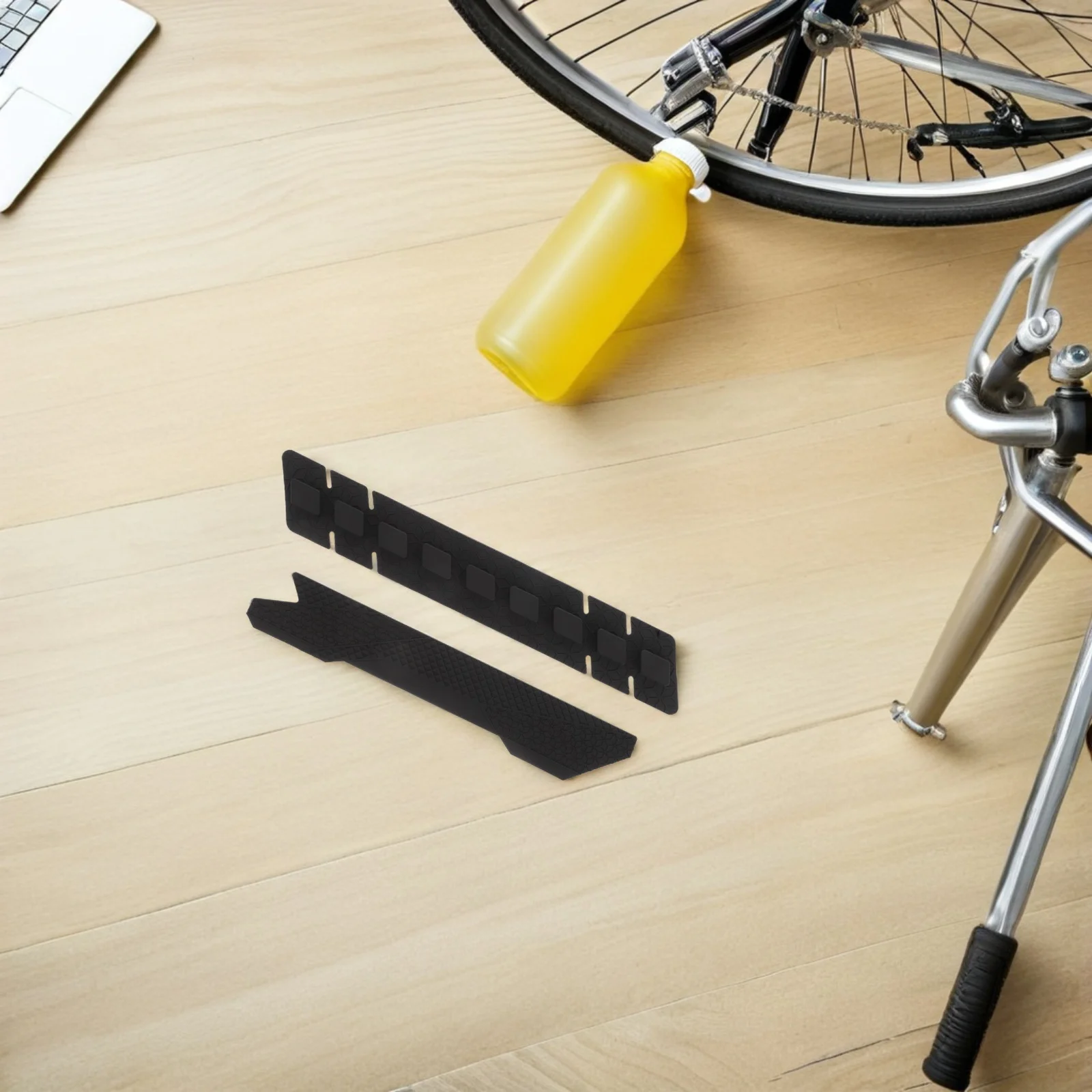 

2Pcs Silicone Chainstay Protector Bike Chain Cover Anti-Scratch Cycling Chain Guard Wrap for Mountain Bike Frame Protection