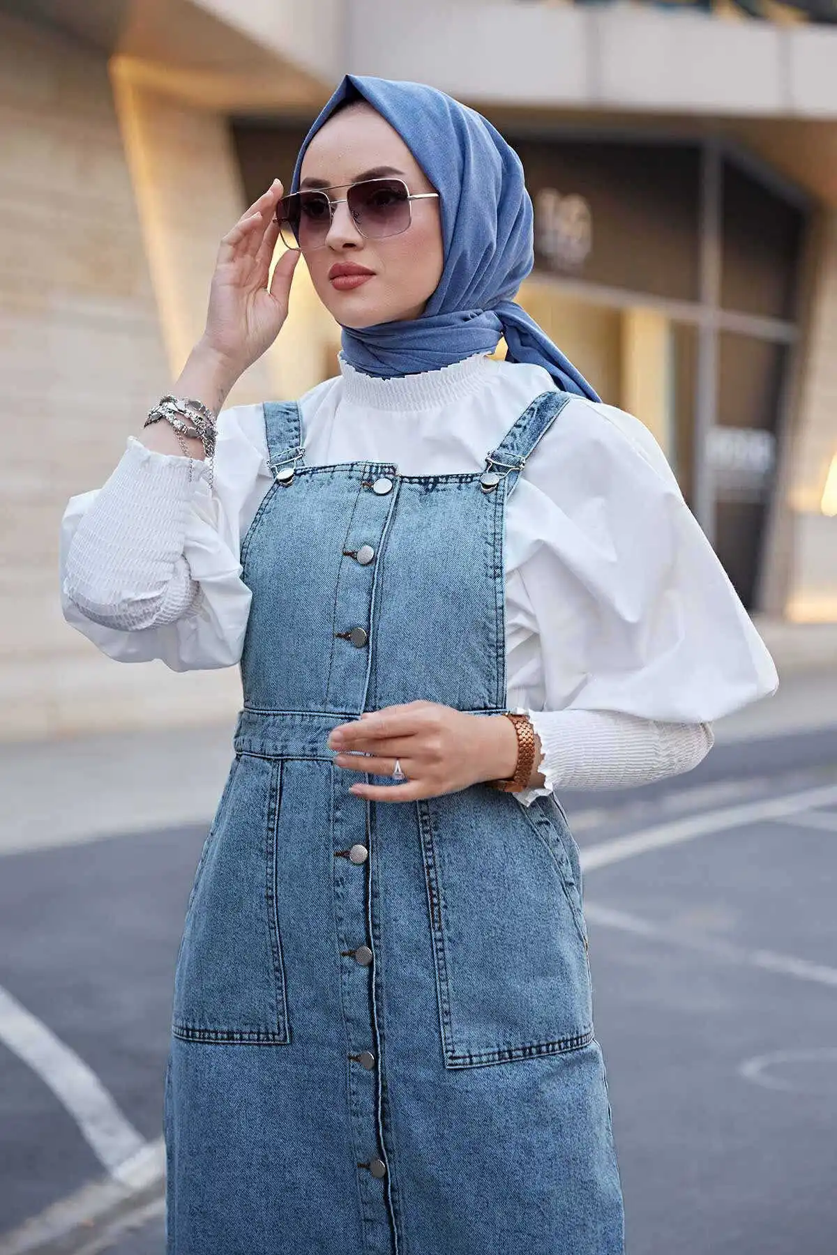 Jeans déFlexdans la neige pour femmes musulmanes, Hijab, Foulard, Salopet, MD, Hiver, Automne, Turquie, Islamique, 2021