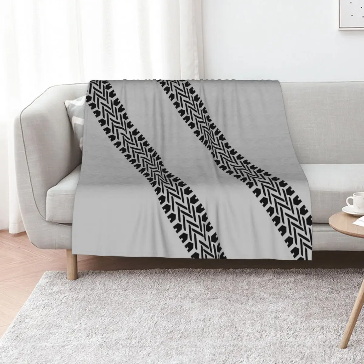 Tire Tracks Throw Blanket Bed linens Winter beds Travel Blankets For Baby blankets ands Beautifuls Blankets