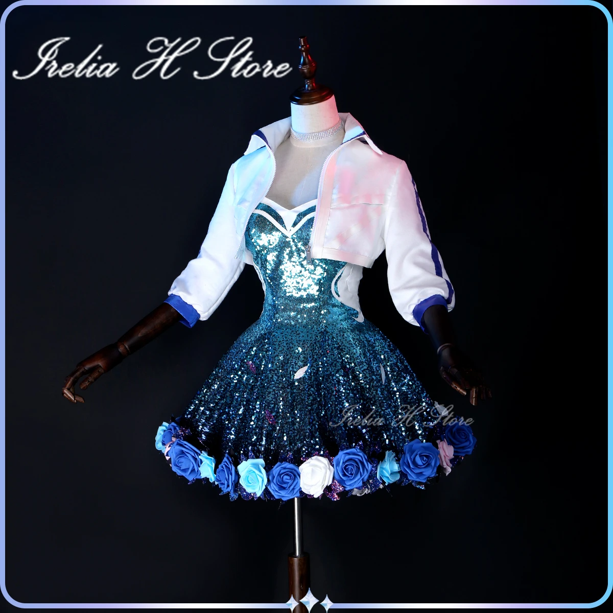 

Irelia H Store LOL KDA K/DA ALL OUT Seraphine Cosplay Costume for women halloween game dress female high quality version