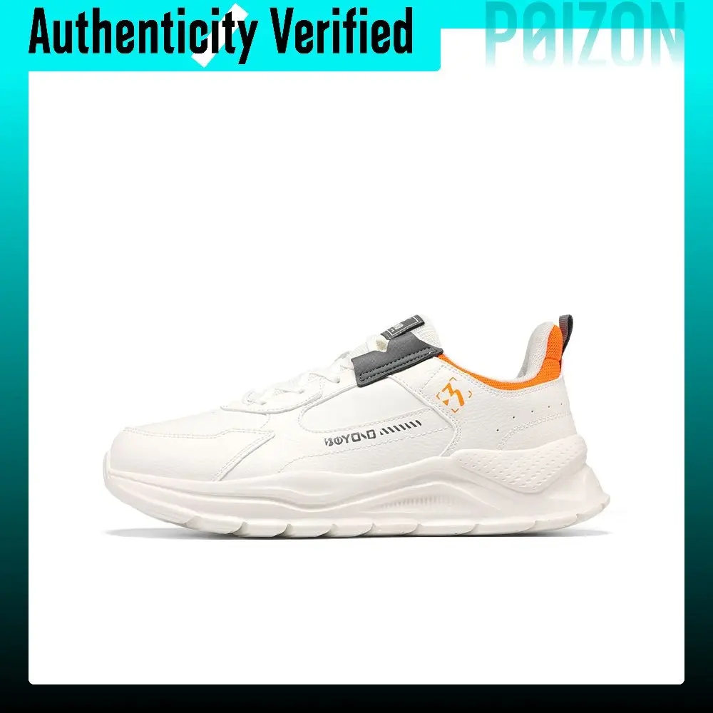 361° Comfortable And Versatile, Fleece Lined Thermal Low top Casual Shoes Men's White Orange 672336705BF-2